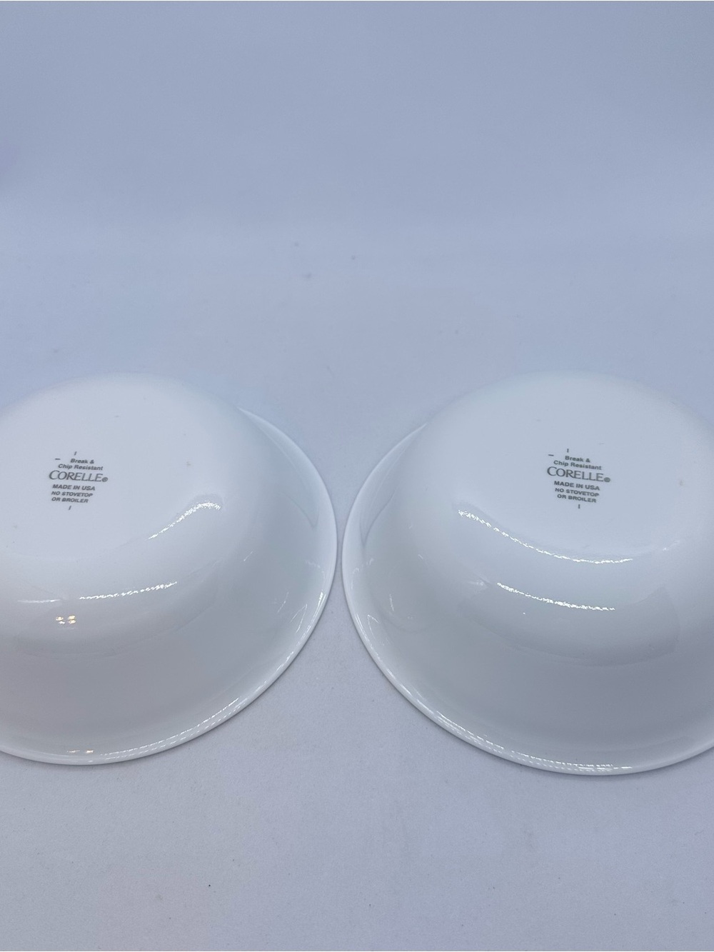 Set of 4 Corelle Vitrelle Classic Cafe Blue Soup Cereal Bowls w/ Stripes 6.25" - Picture 4 of 9